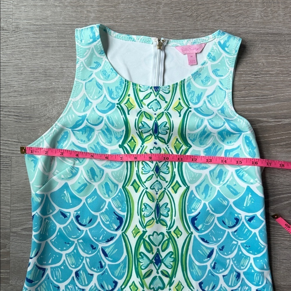 Lilly Pulitzer Perla Shift Dress - Scuba Scale Medium - Picture 7 of 9
